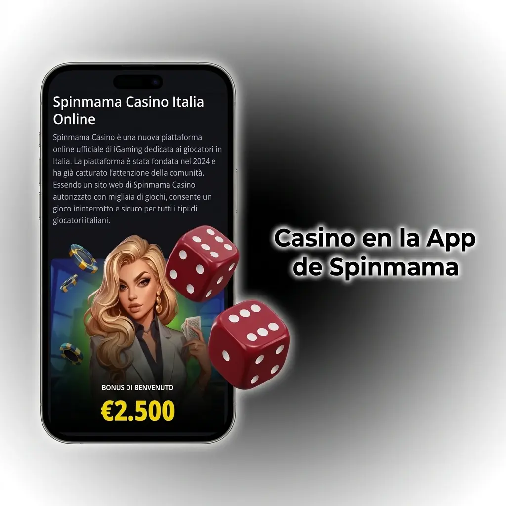 Casino en la app de Spinmama con tragaperras y juegos de mesa en vivo