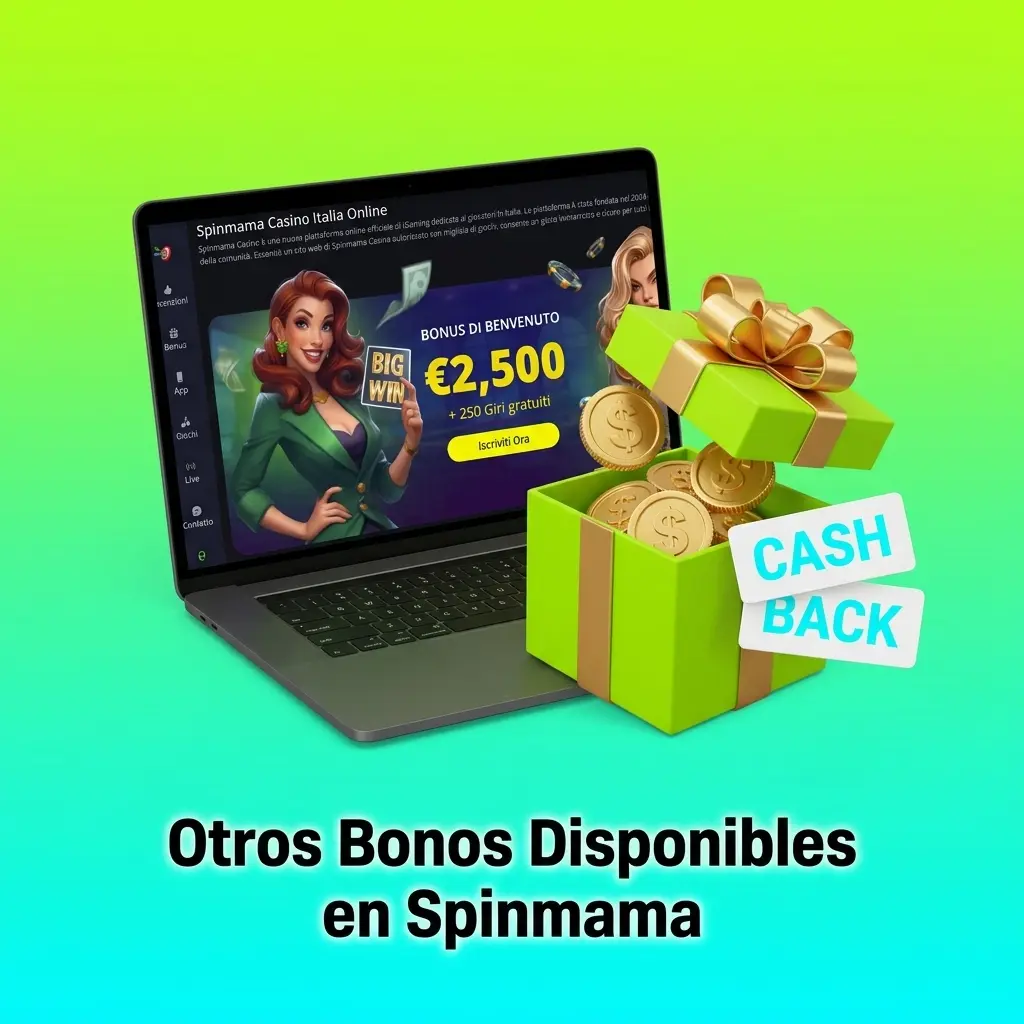 Bonos disponibles en Spinmama casino
